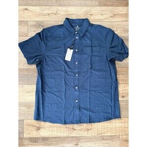 Veboon Performance Men's Size XL Short Sleeve Button Up Shirt